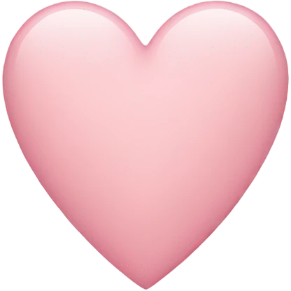 a light pink heart  emoji