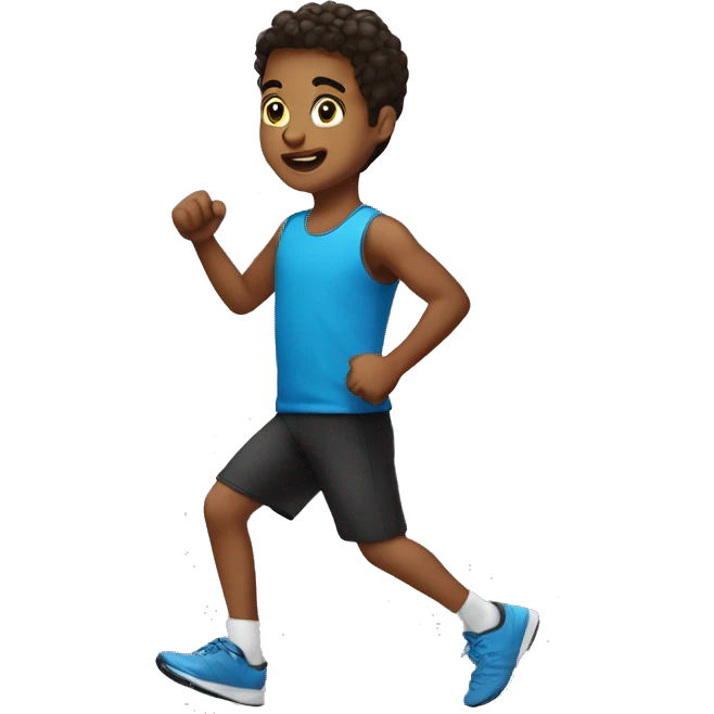christano ronalo as a child doing exercise emoji