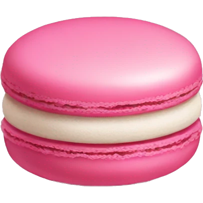 Pink macaroon emoji