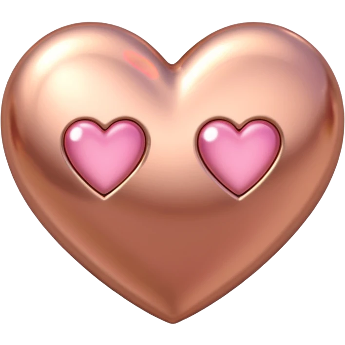 rose gold heart emoji