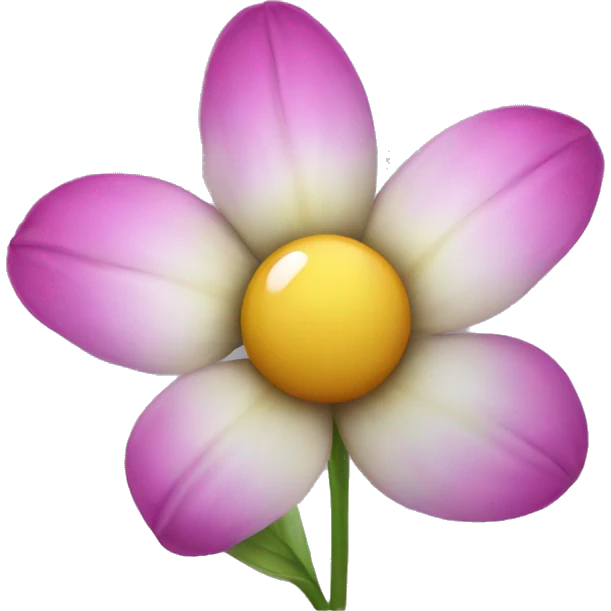 A realistic flower emoji