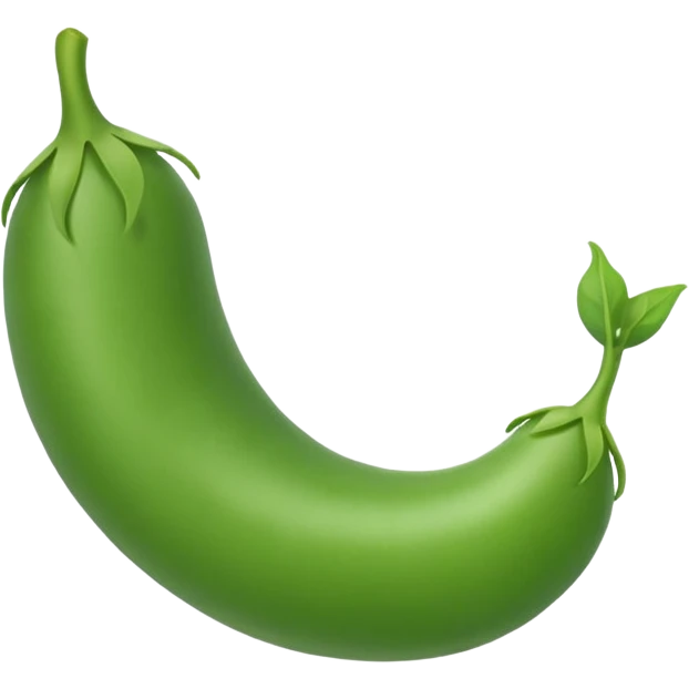 open pea pod emoji