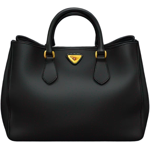 Black Prada bag emoji