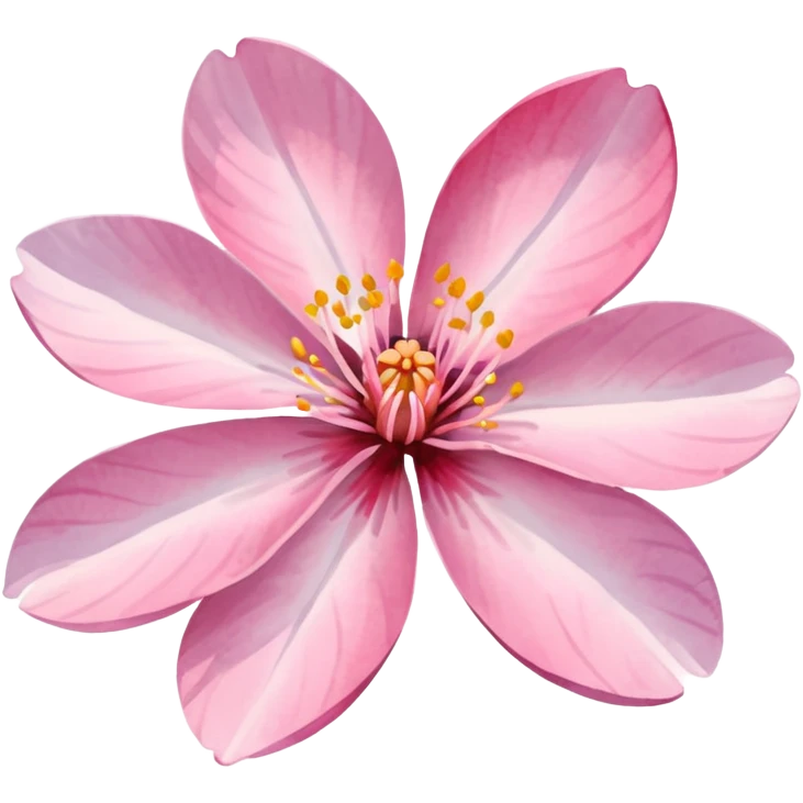 sakura flower with a watercolor effect emoji