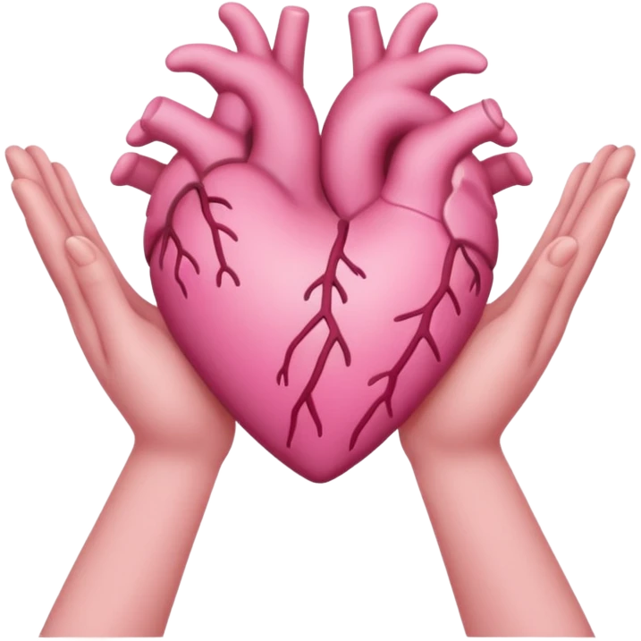 Heart with hands and hear inside hands  emoji