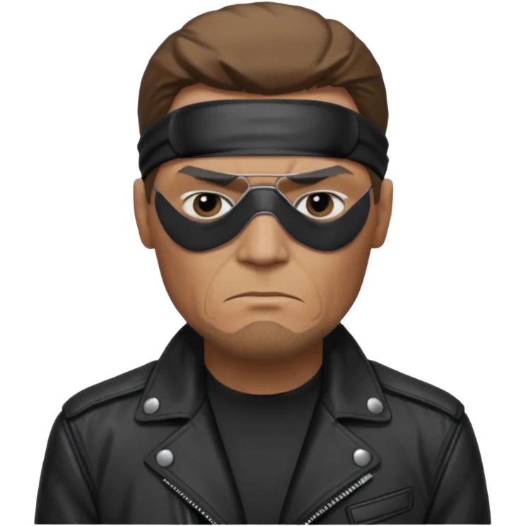 Create nick fury Superhero Emoji face only emoji