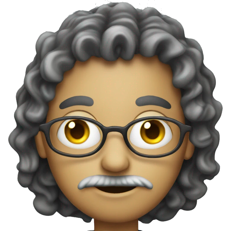 alien, teacher,  with long wavy hair  emoji