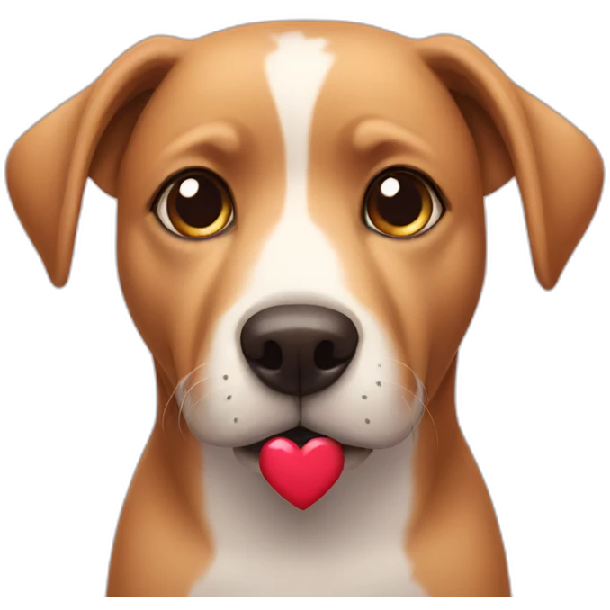 dog with heart eyes emoji