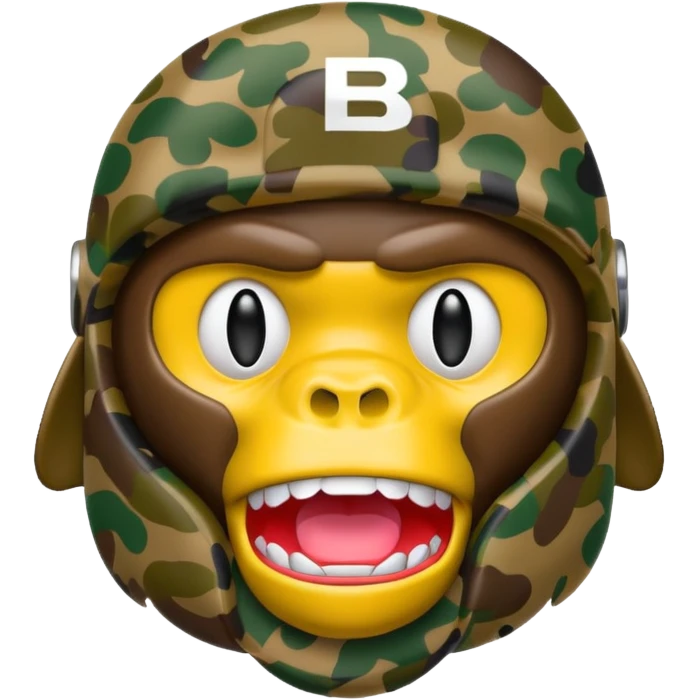 Сделай логотип Bape emoji