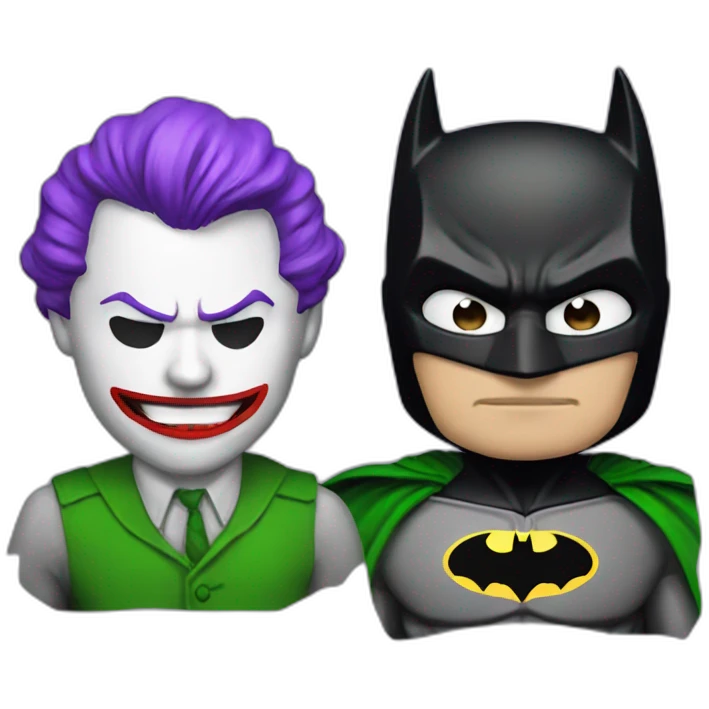 batman and joker emoji