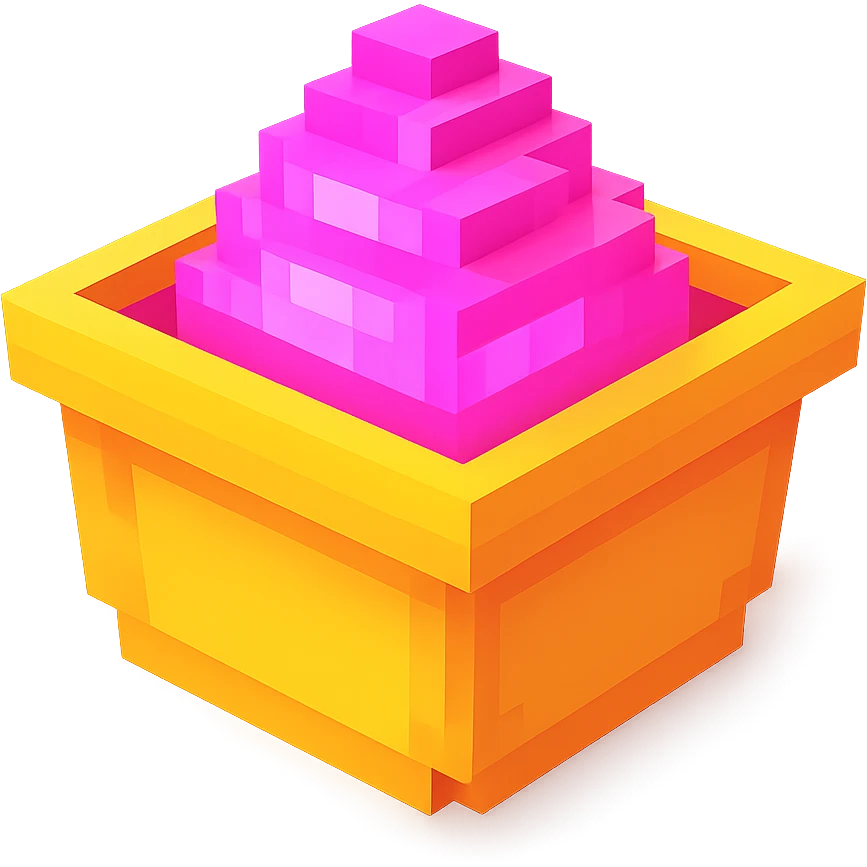 сделай соус из фастфуда розовый светящийся, no background  emoji