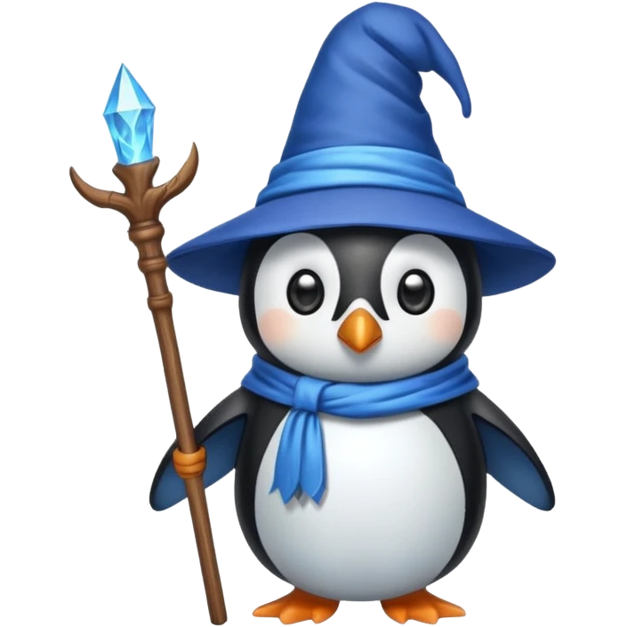 Penguin Wizard emoji