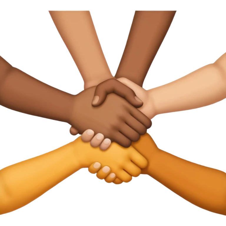 quad hand shake emoji