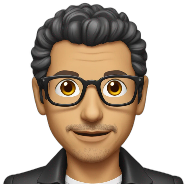young jeff goldblum emoji