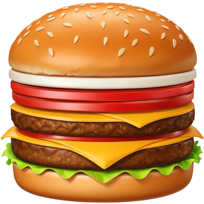 mcdonalds burger single patty emoji