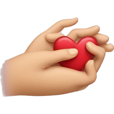 Hands in heart emoji
