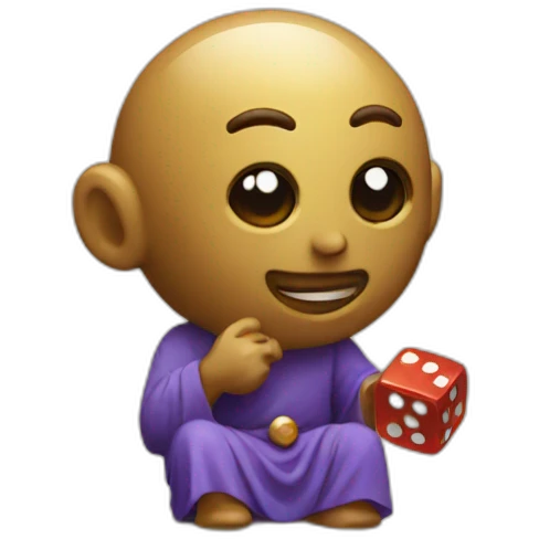 god playing dice emoji