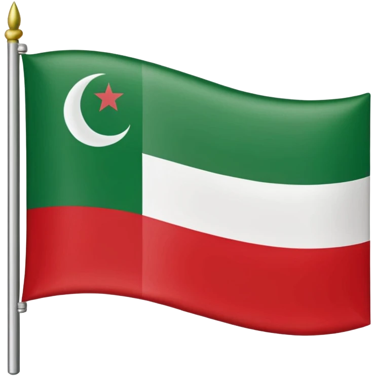 Chechen Flag, the flag 1991-1999 emoji