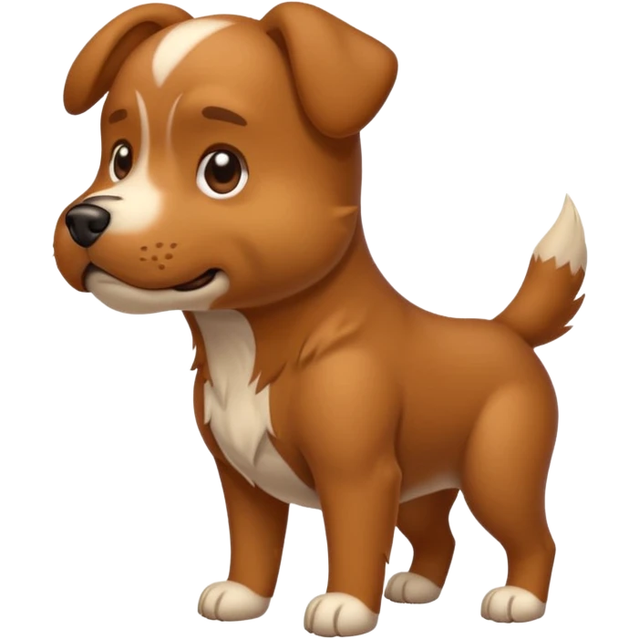 Dog pooping  emoji