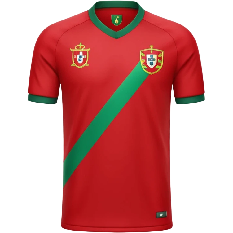 red Portugal football shirt arrow emoji