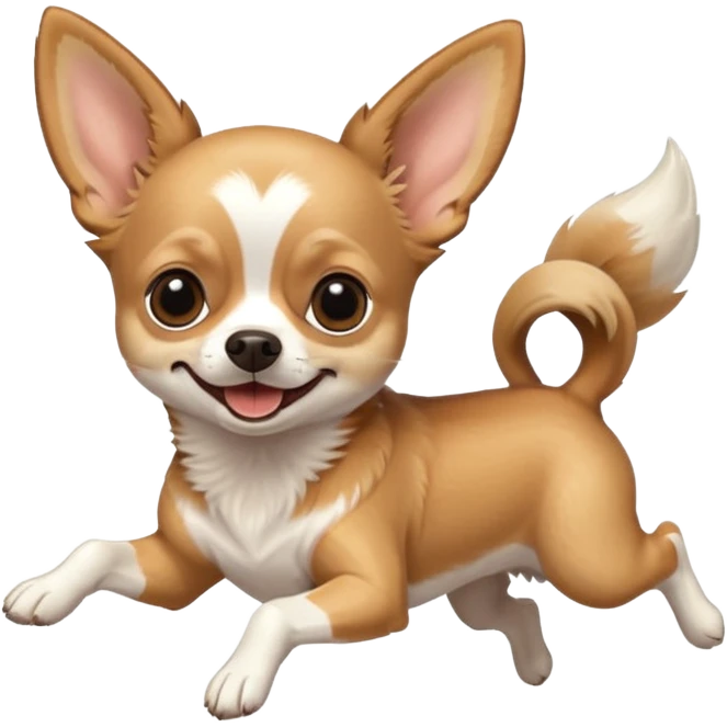 chihuahua jumping  emoji