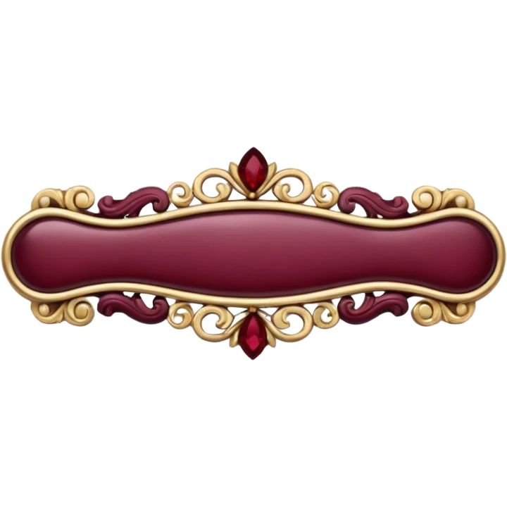 burgundy hair clip emoji