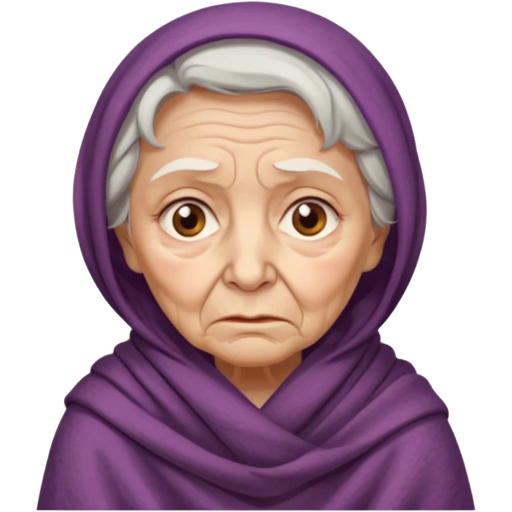 сгенерируй пенсионерку бедного emoji