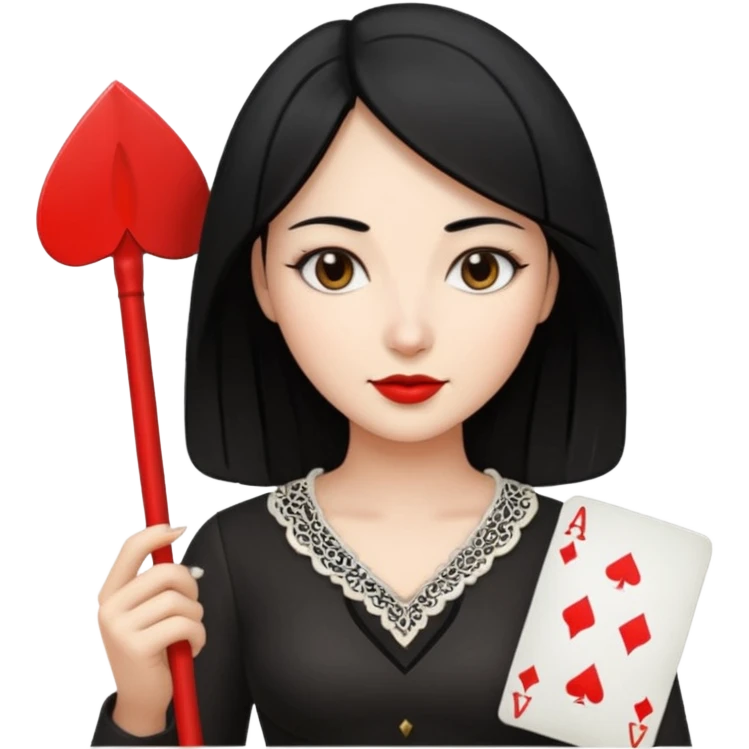 spade queen card emoji