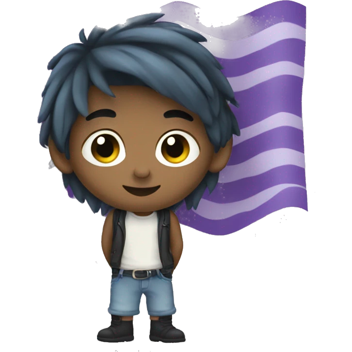 demiboy pride flag emoji