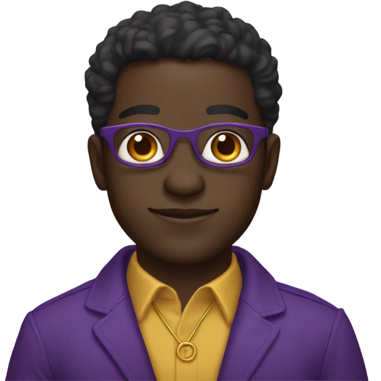 Dark skinned omega psi phi man emoji
