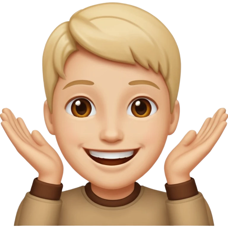 Make a face that shows that it really like something, but there are no hearts or stars in it's eyes. emoji