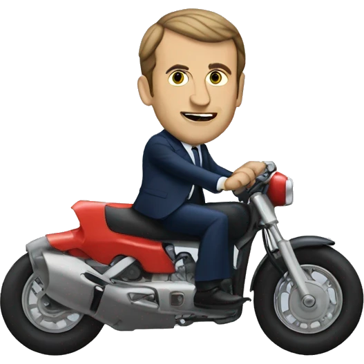 macron au volant emoji
