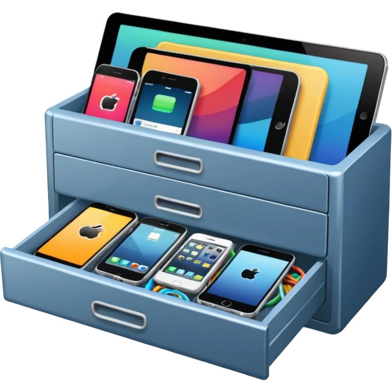  illustration of “drawer full of devices.” emoji