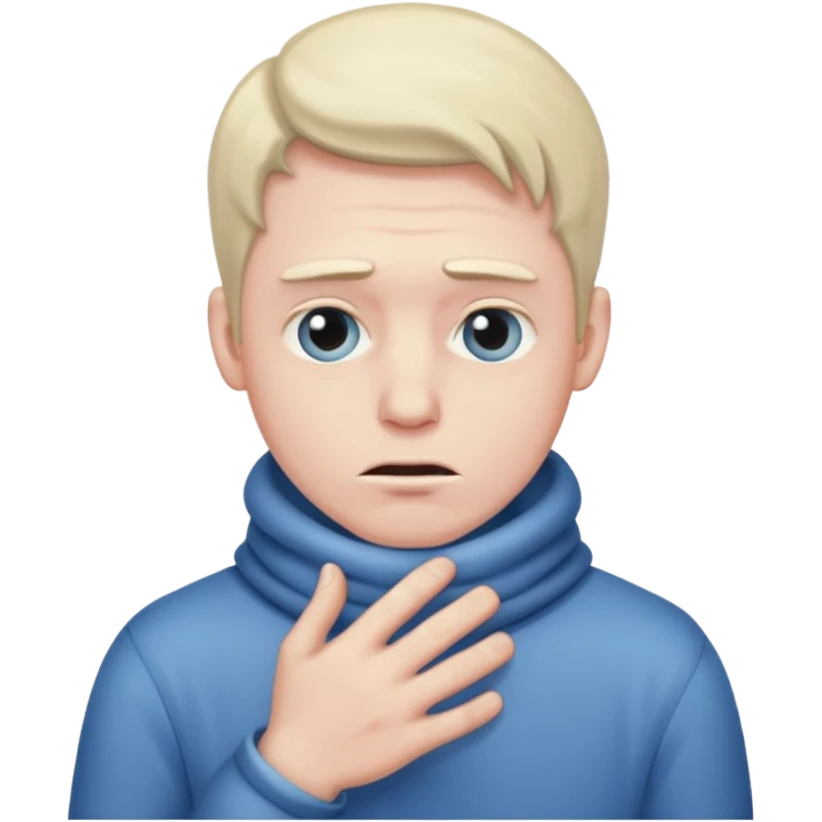 man feeling cold emoji