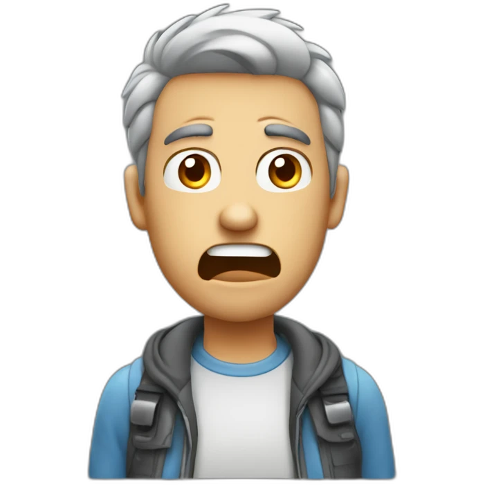 A guy that’s mad at his credit card  emoji