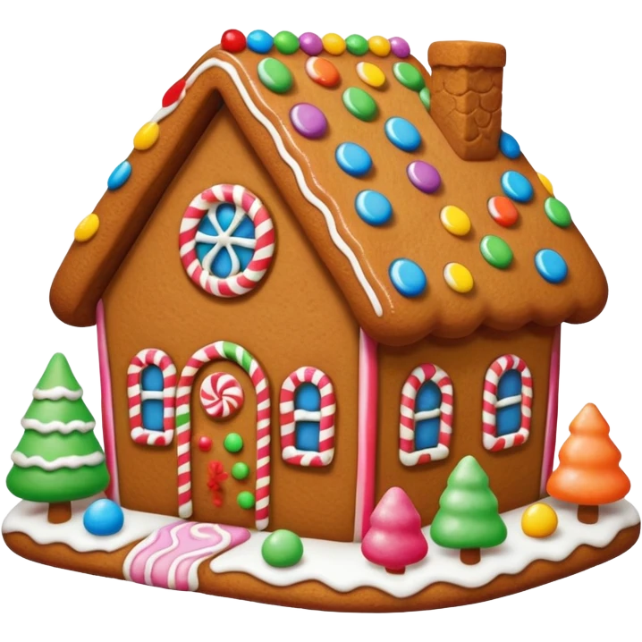gingerbread house emoji
