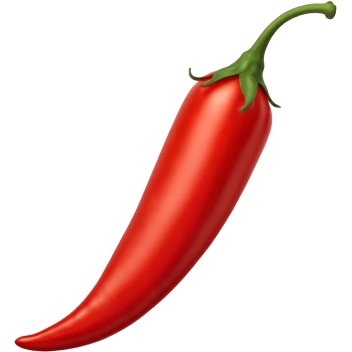 un piment rouge allongé emoji