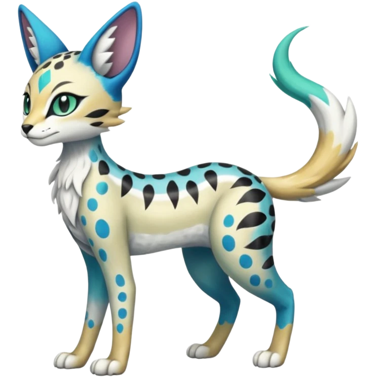 Meloetta-Trico-Silvally-Sergal-Serval-Cresselia-Fakémon-creature-hybrid emoji