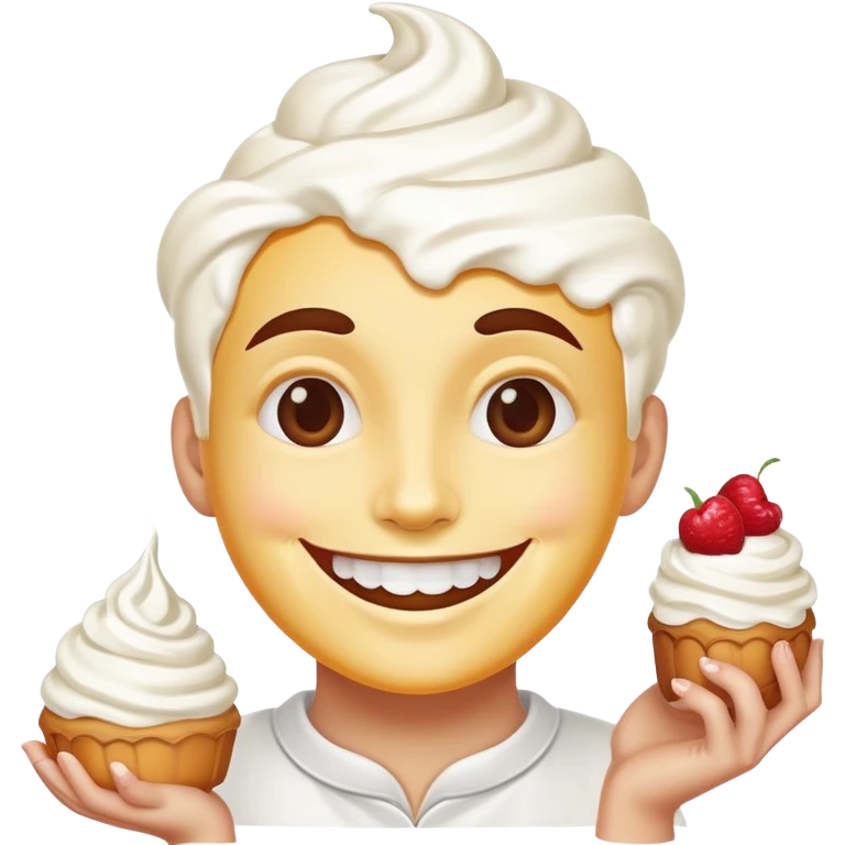 Dessert smile emoji