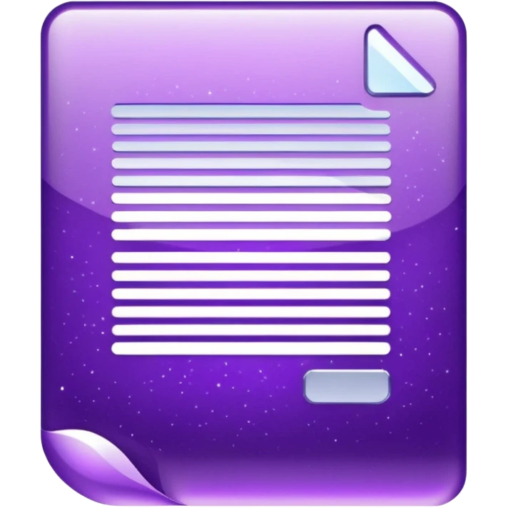glitter purple documento nacional emoji