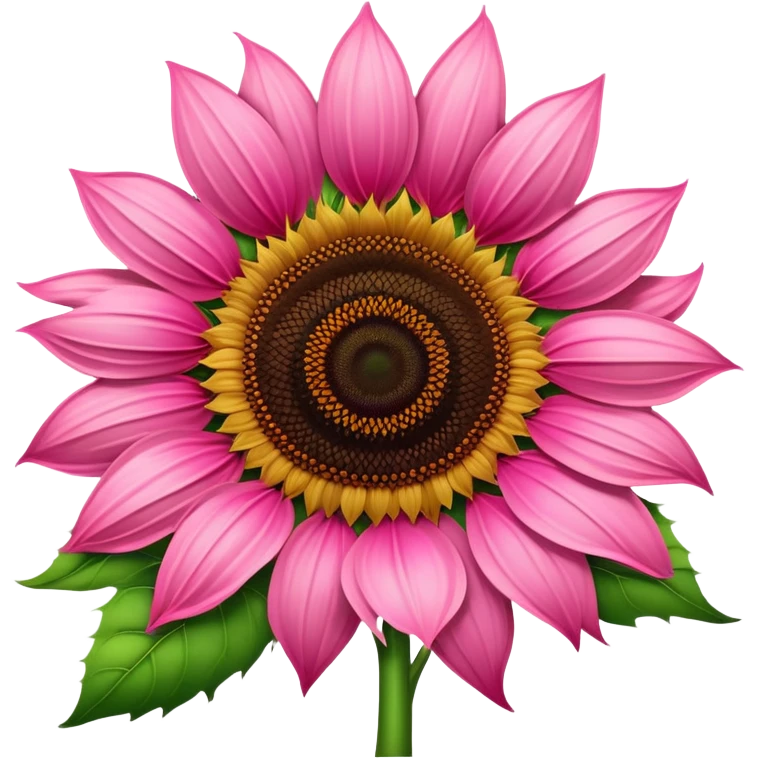 Pink sunflower emoji