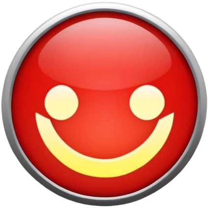 A solid red circle, bright and vivid, symbolizing focus, attention, or alertness emoji