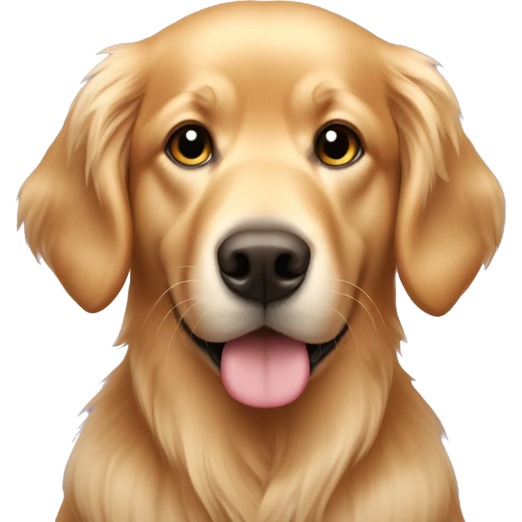 Pink golden retriever  emoji