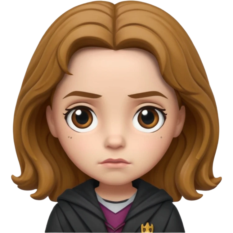 hermioni worried face funko pop style cute emoji