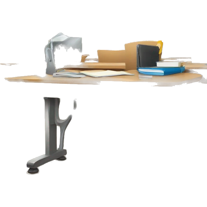 student desk in classroom emoji