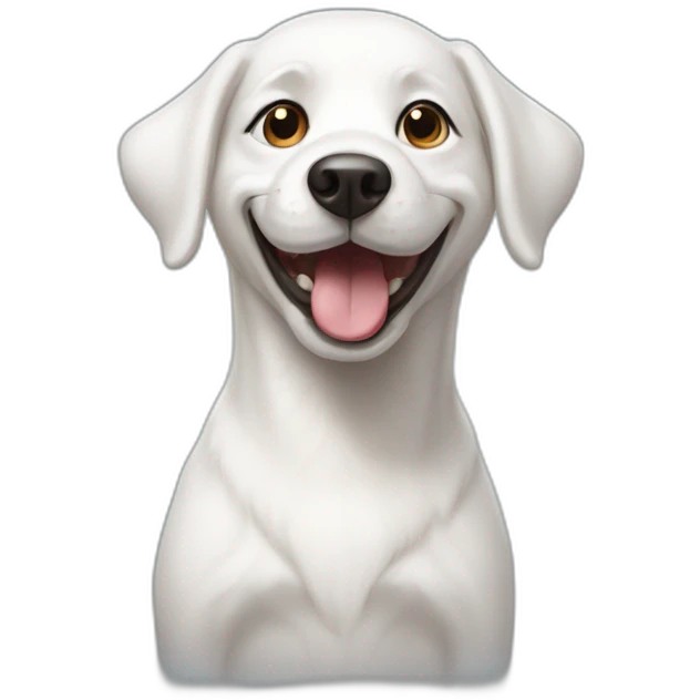 happy-white-dog emoji