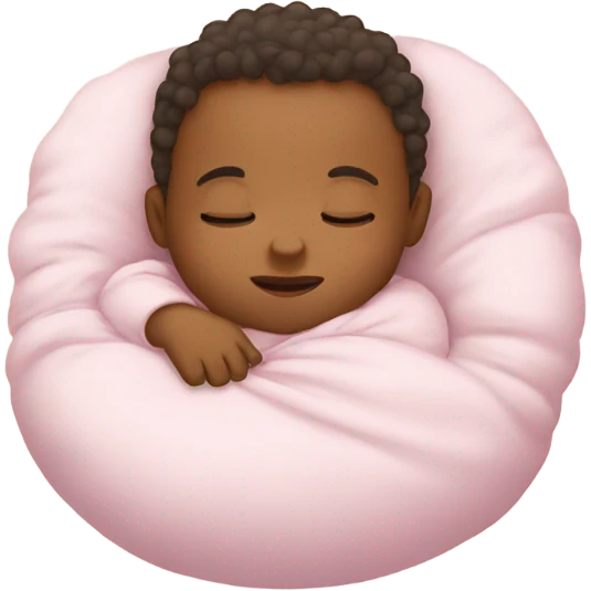 Big baby sleeping emoji