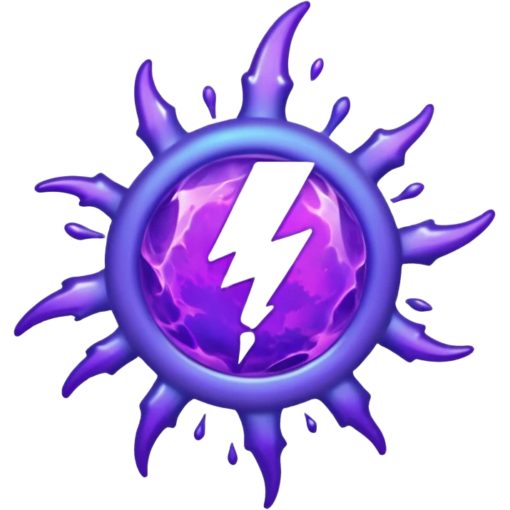 purple plasma splatter without a face emoji