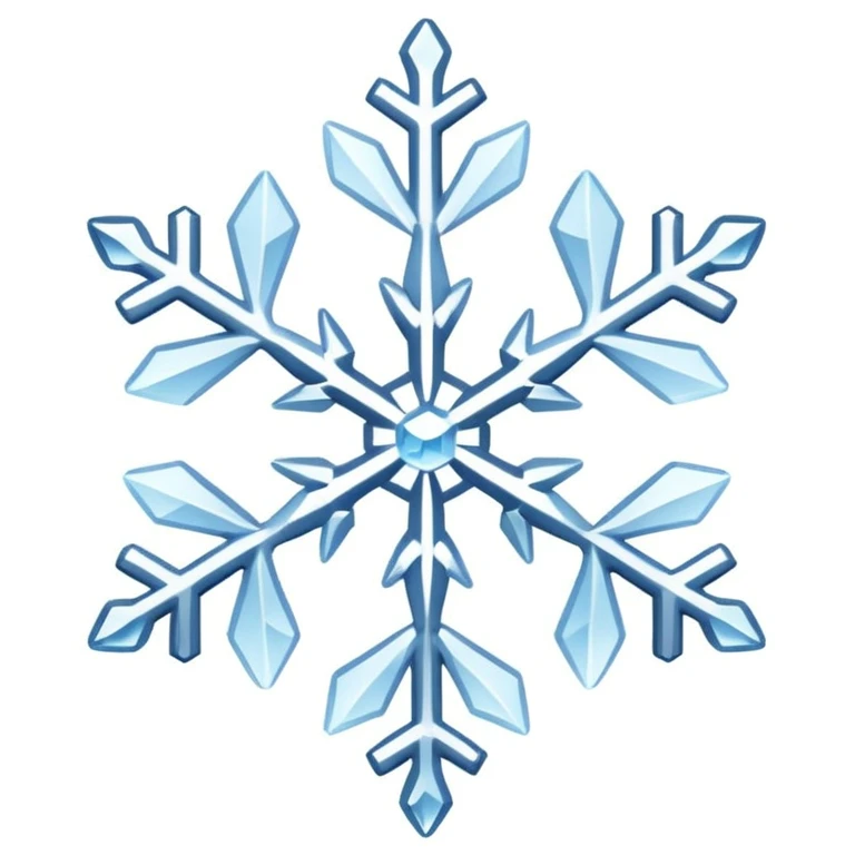 Snowflake and wind emoji