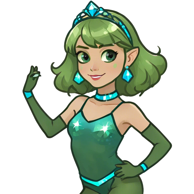 blonde girl with blue eyes that is a pacemate dancer emoji